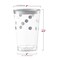 Clear with Silver Dots Round Disposable Plastic Tumblers - 12 oz. (240 Cups)